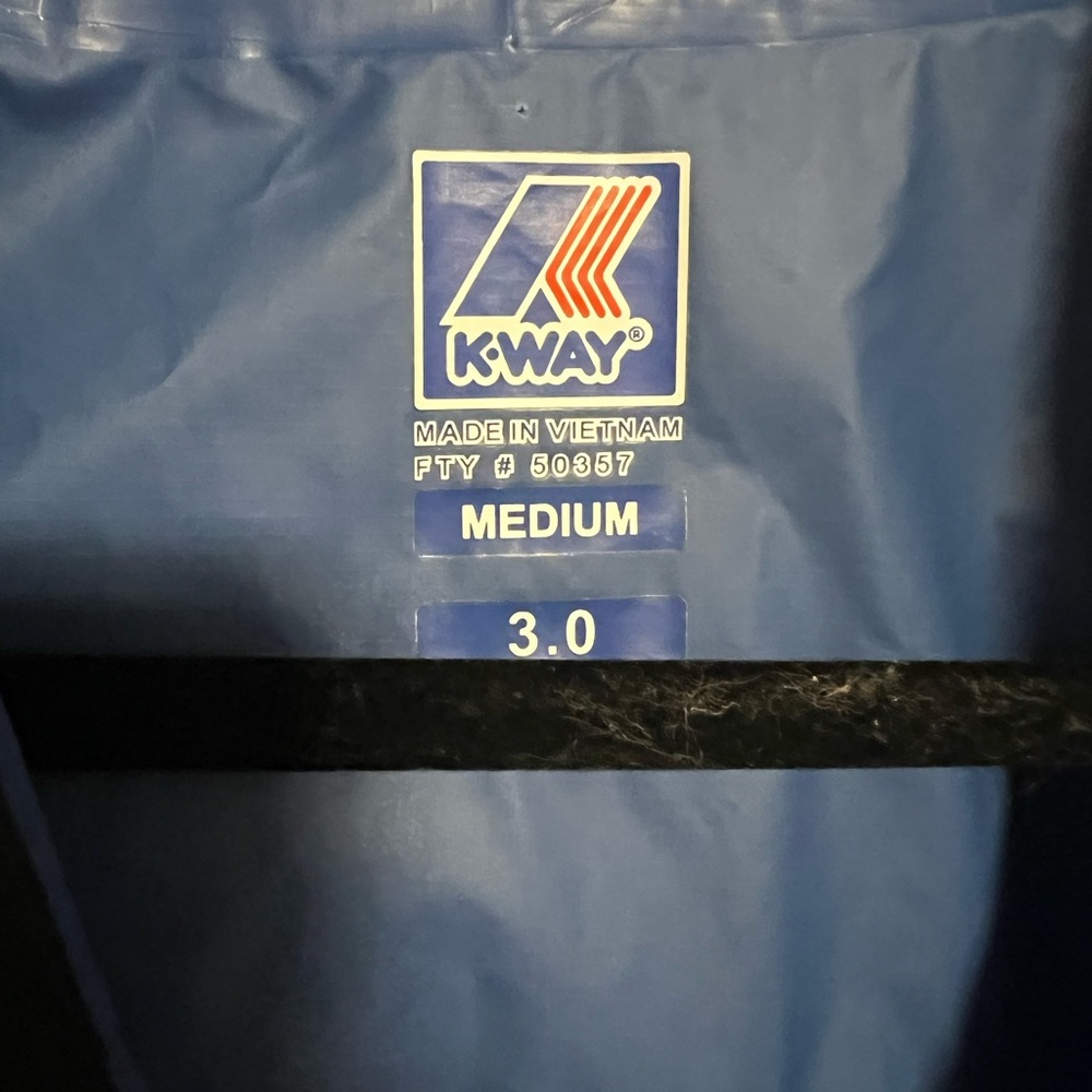 K-Way Blue Medium Jacket - Picture 3 of 4